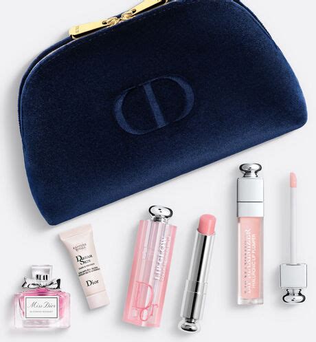 dior beauty with pouch|christian Dior makeup set.